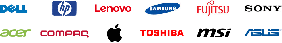 Serwisujemy między innymi: DELL, HP, lenovo, SAMSUNG, FUJITSU, SONY